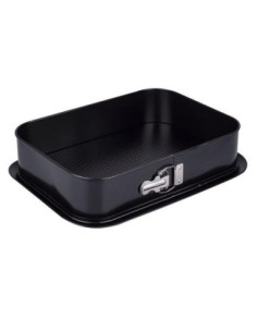 Tortownica 340x240mm non-stick czarna prostokątna