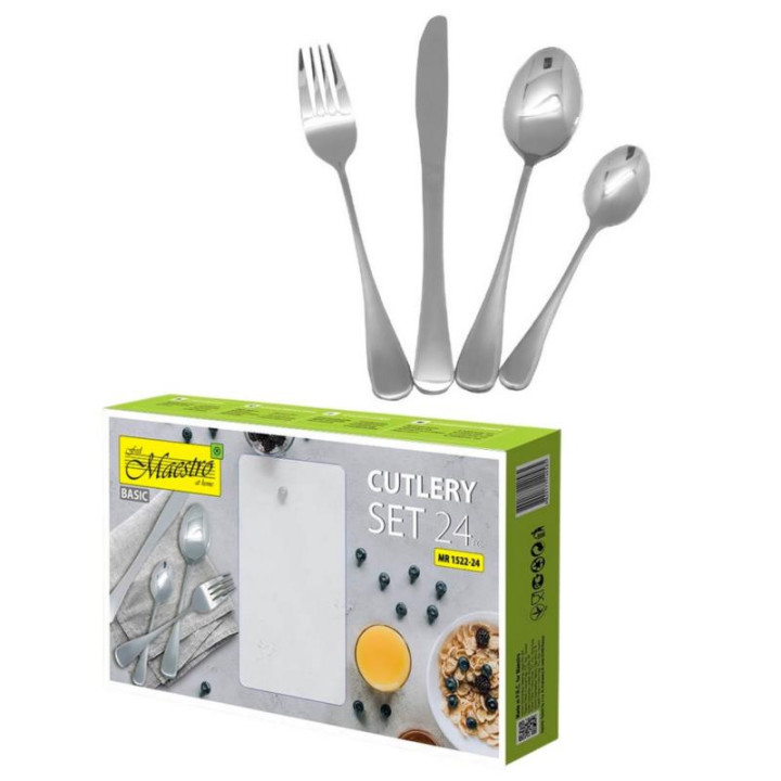 Sztućce 24 elementy połysk Maestro MR-1522