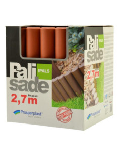 Palisada ogrodowa dł.270cm h:24cm IPAL5 terakota
