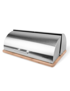 Chlebak metalowy z drewnianą podstawą MR-1672S