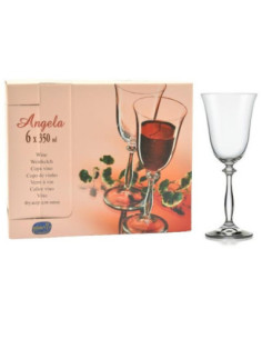 Kieliszki do wina 350ml 6szt Angela Bohemia