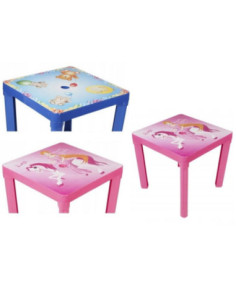 Stolik plastikowy 46x46x42 dla dzieci z motyw mix