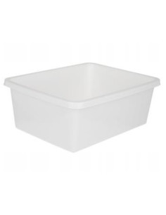 Miska plastikowa Classic 11L prostokątna biała
