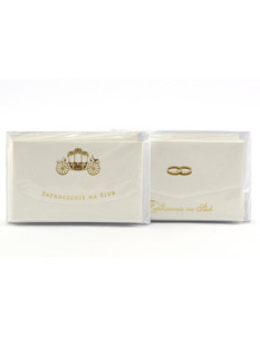 Zaproszenie skladane exclusive do Ślubu mix