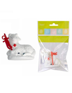 Figurka Baranek leżący 7cm VJ0749