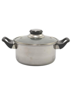Garnek 16cm nierdzewny z pokrywką