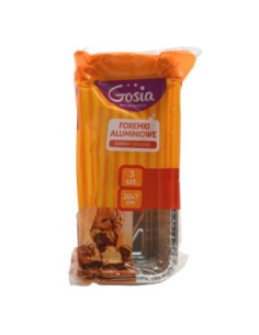 Foremki aluminiowe 3szt do pieczecznia