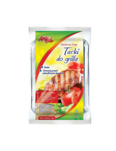 Tacki aluminiowe do grilla 350x23cm 3 sztuki