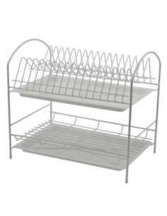 Suszarka do naczyń 2-poziomowa 40cm biała