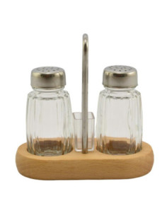 Przyprawniki  2 elementy President line szklane