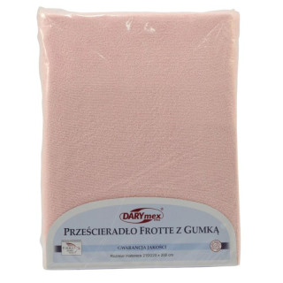 Prześcieradło Frotte 200x220cm blady róż