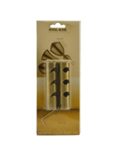 Końcówka 19 Łezka antyk mosiądz