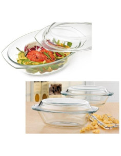 Szkło żaroodporne Simax 2,4L z pokrywą 7026/7036