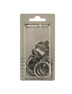 Kółka 16 z żabką chrom mat 10 sztuk