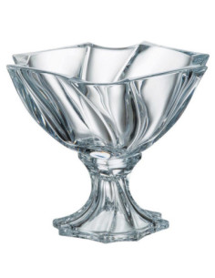 Salaterka kryształ Bohemia Neptun 25,5cm na nodze