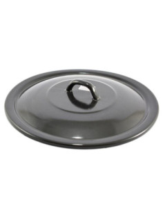 Pokrywka emaliowana 28cm czarna