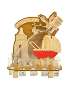 Karafka szklana Pepówka 0,5L 32x17cm 603