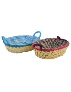Koszyk pleciony Palma 25cm mix