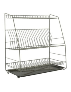 Suszarka do naczyń 3-poziomowa 50cm szara