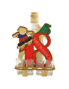 Karafka szklana "18" Nowa 683