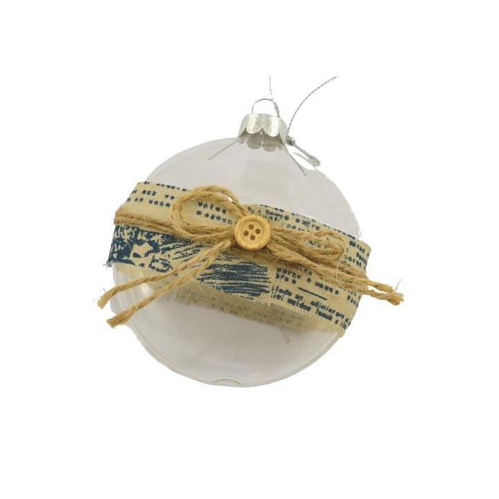 Bombka 8cm z guziczkiem 4053