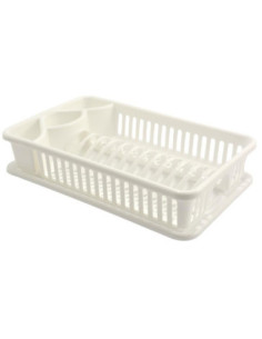 Suszarka do naczyń plastikowa Lux I biała