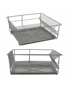 Suszarka do naczyń zlewozmywakowa kwadratowa 32cm szara