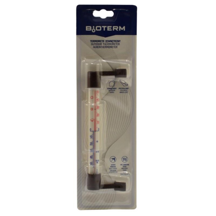 Termometr zaokienny 190/18mm przyklejany mix