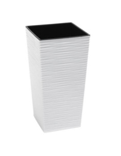 Doniczka Finezja dłuto 25cm h:46,5cm biała 589