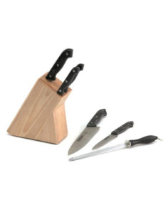 Noże w bloku 7 elementów SSW Pepper 912106