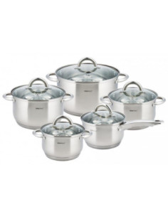 Garnki 10 elementów nierdzewne Kinghoff KH-4449