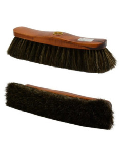 Szczotka do zamiatania, włos koński, drewno lakierowane 28cm