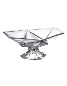 Salaterka kryształ Bohemia Origami 35,5cm na nóżce