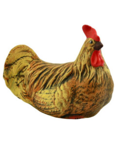 Figurka Kura 23cm ceramiczna 472