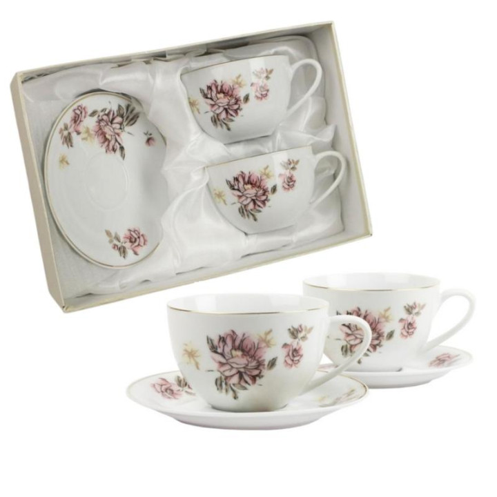 Filiżanki ze spodkami 2 sztuki 240ml Julietta