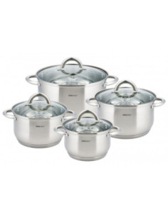 Garnki  8 elementów nierdzewne Kinghoff KH-4448