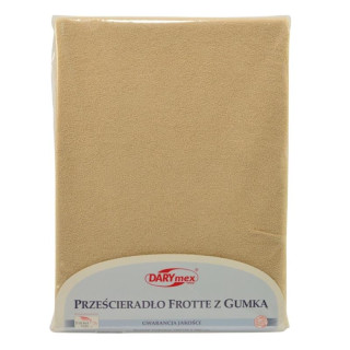 Prześcieradło Frotte 140x200cm jasny beż