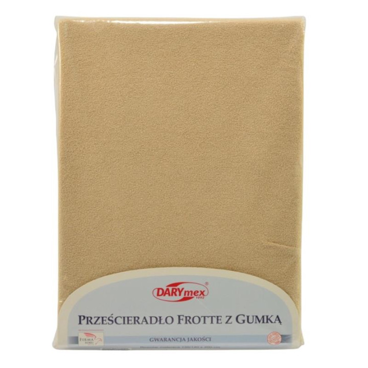 Prześcieradło Frotte 140x200cm jasny beż