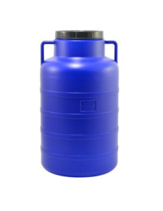 Beczka plastikowa 60L niebieska 9655 pokrywka zakręcana