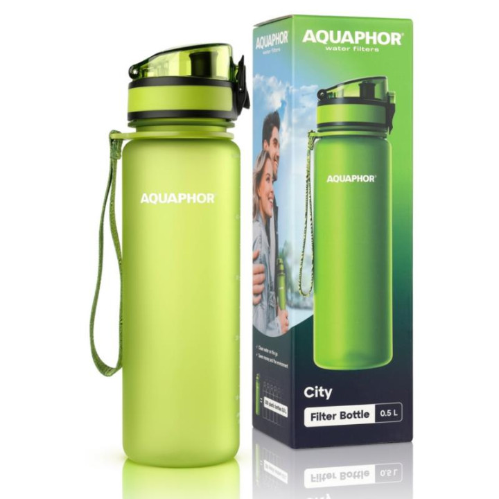 Butelka filtrująca Aquaphor City 0,5L zielona