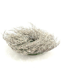 Wianek dekoracyjny 29cm srebny KFM1979