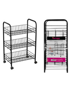 Regał Trolley 3 poziomy 40x26x62 metalowy W4116-1