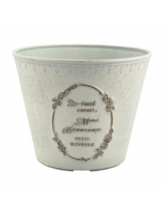 Doniczka plastikowa 27x22cm szara