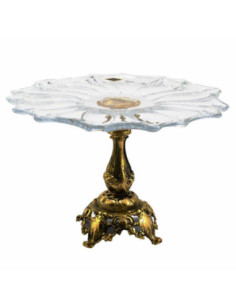 Patera kryształ +mosiądz 34cm BPL/PAT