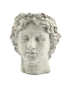 Doniczka betonowa głowa 19x19x24cm Dawid L