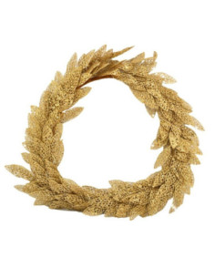 Wianek 48cm bożonarodzeniowy szampański 6316