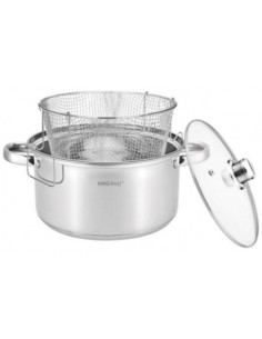 Garnek do frytek 24cm 5,5L z sitem Kinghoff KH-1630