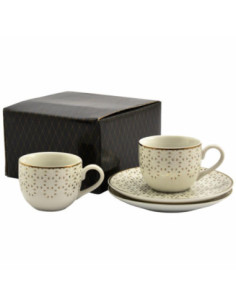 Filiżanki ze spodkami 2 sztuki Bogucice Oktan 100ml