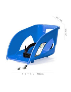 Siedzisko do sanek Seat 1 niebieskie plastikowe