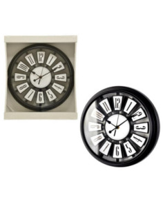 Zegar ścienny 30cm czarno-biały 8216